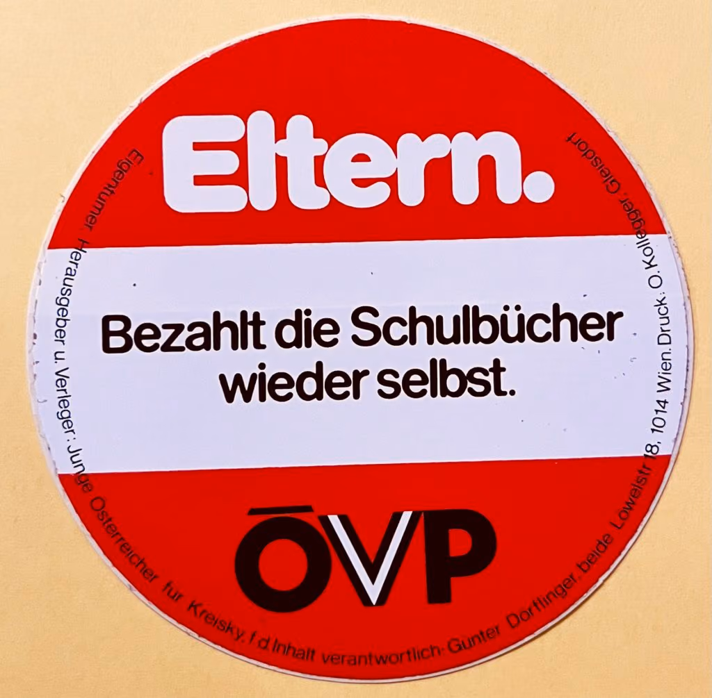 Eltern. Bezahlt die Schulbücher wieder selbst - ÖVP
