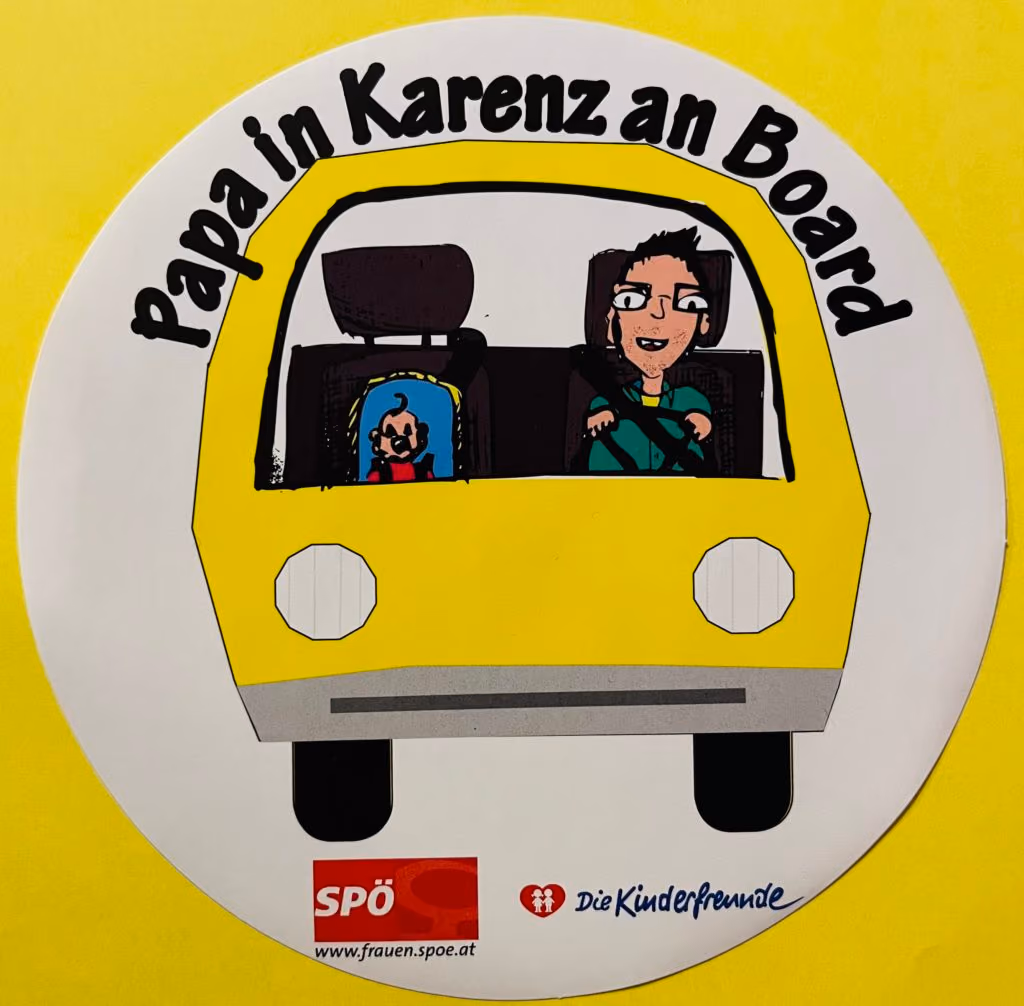Papa in Karenz an Board