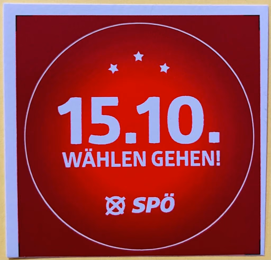 SPÖ - 15.10. Wählen gehen!