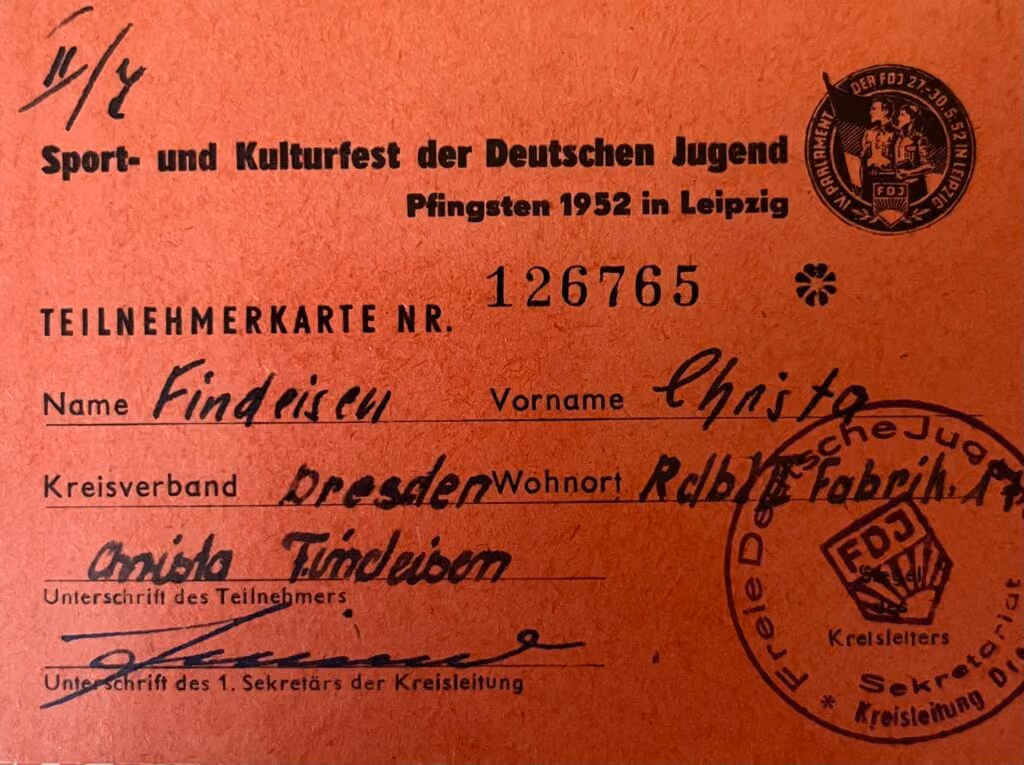 Sport- und Kulturfest der Deutschen Jugend - Pfingsten 1952 in Leipzig