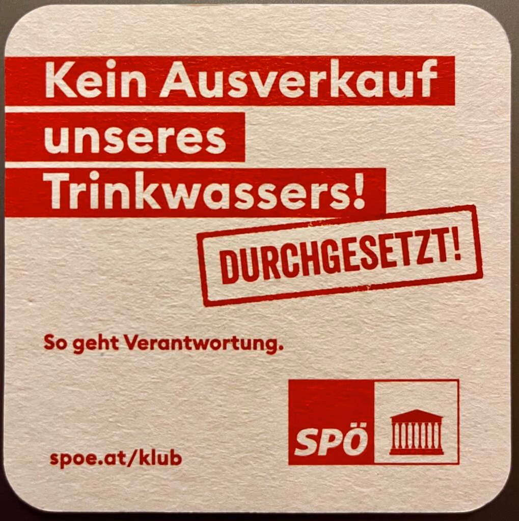 Kein Ausverkauf unseres Trinkwassers! Durchgesetzt!