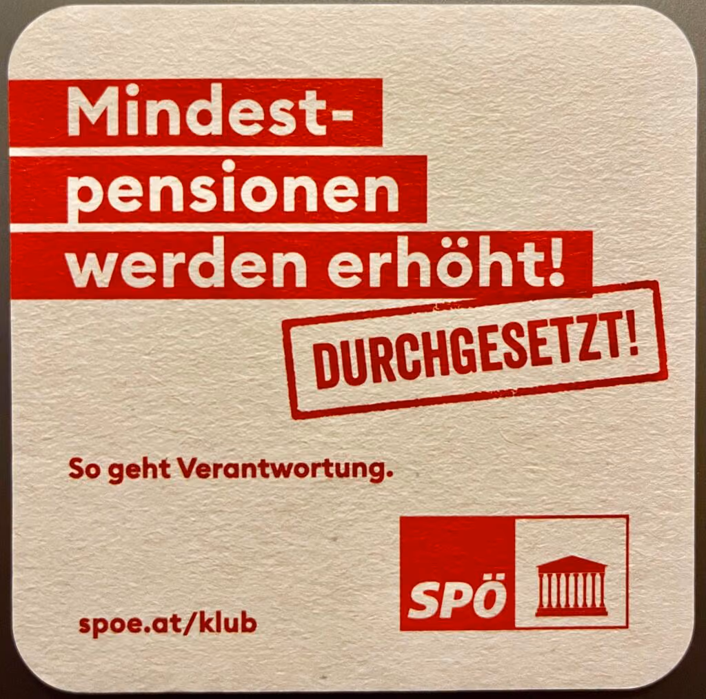 Mindestpensionen werden erhöht! Durchgesetzt!