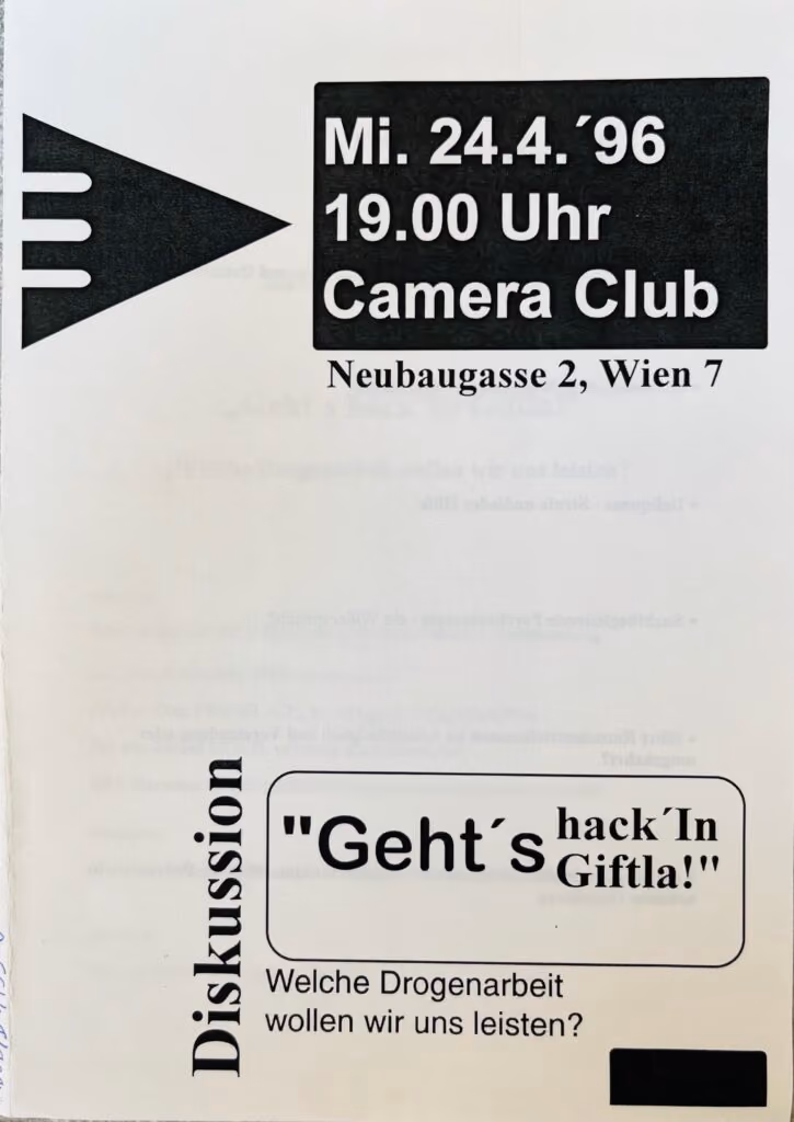 Diskussion "Geht´s hack´ln Giftla!" Welche Drogenarbeit wollen wir uns leisten?