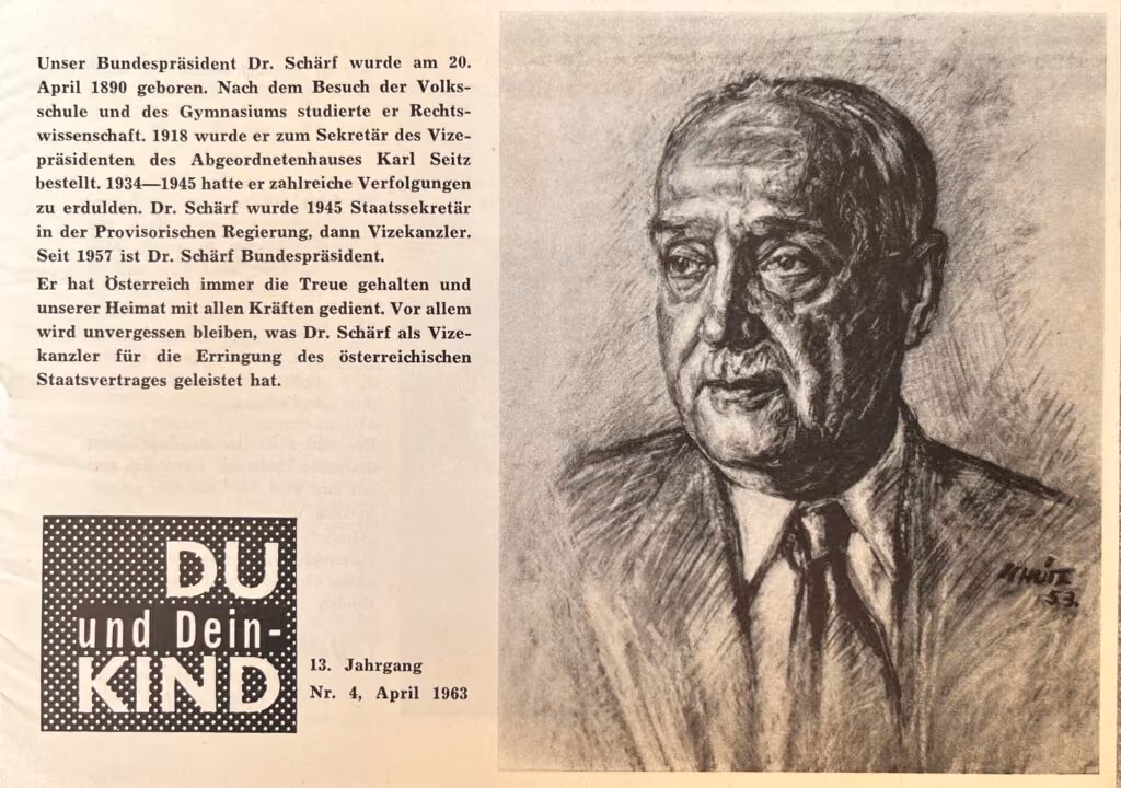 [Kinderfreunde Wahlwerbung für Adolf Schärf]