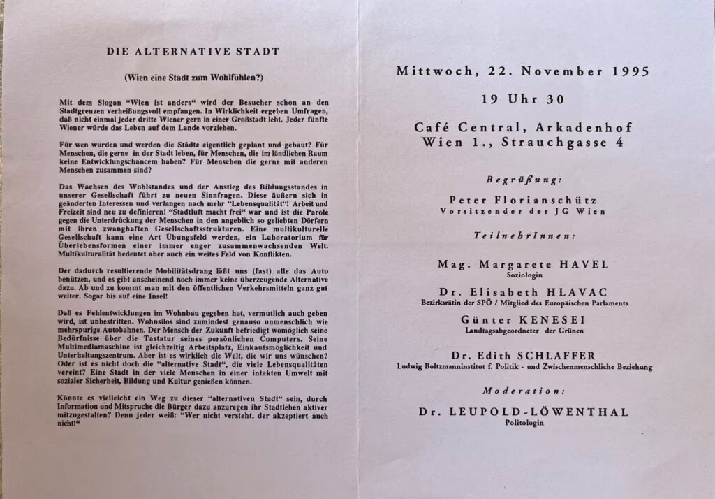 Die Alternative Stadt (Wien eine Stadt zum Wohlfühlen?)