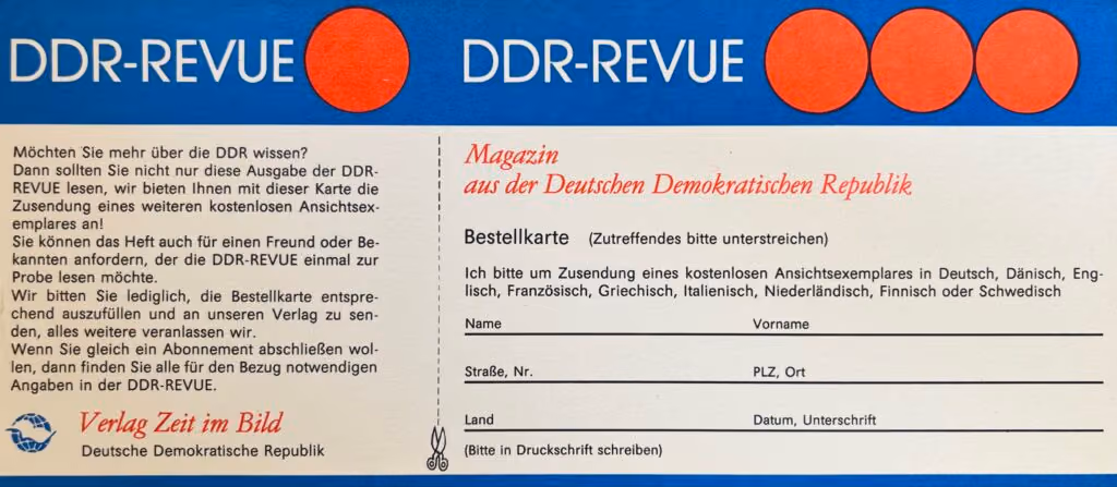 DDR-Revue - Magazin aus der Deutschen Demokratischen Republik