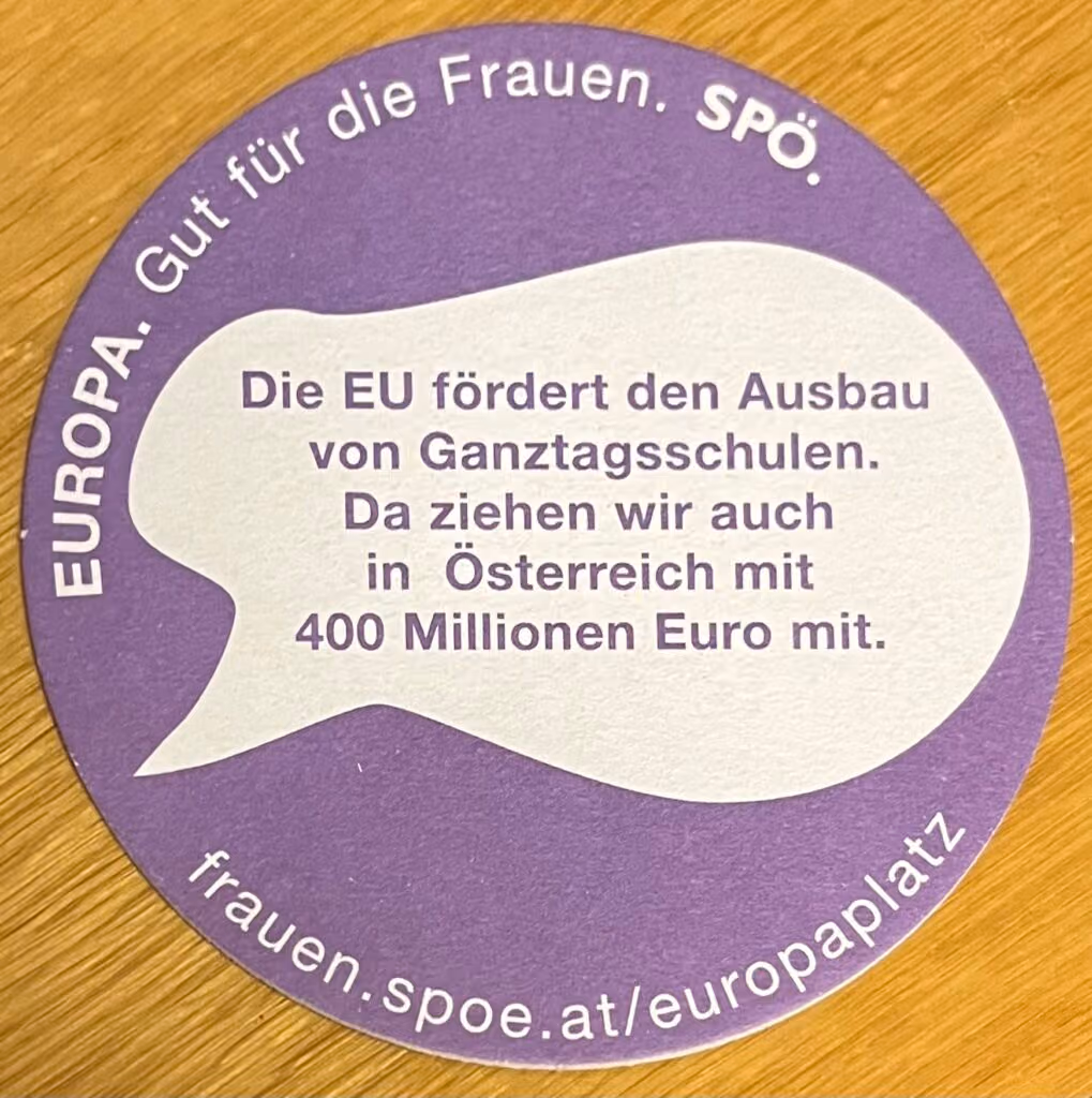 Europa. Gut für die Frauen. SPÖ.