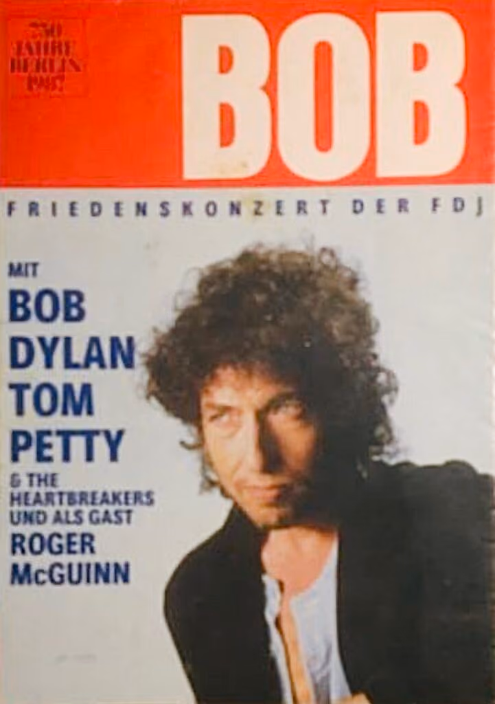 750 Jahre Berlin 1987 - Bob Dylan - Friedenskonzert der FDJ/Künstler-Agentur der DDR