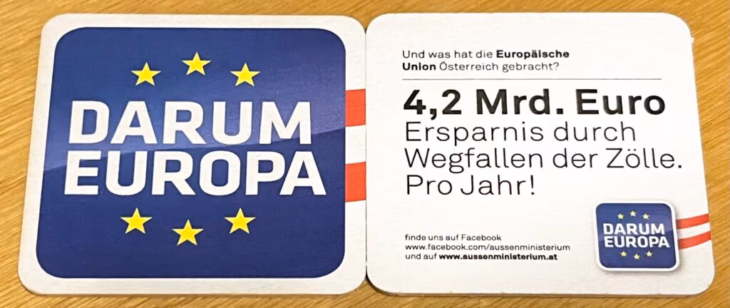 Darum Europa: 4,2 Mrd. Euro Ersparnis durch Wegfallen der Zölle. Pro Jahr!