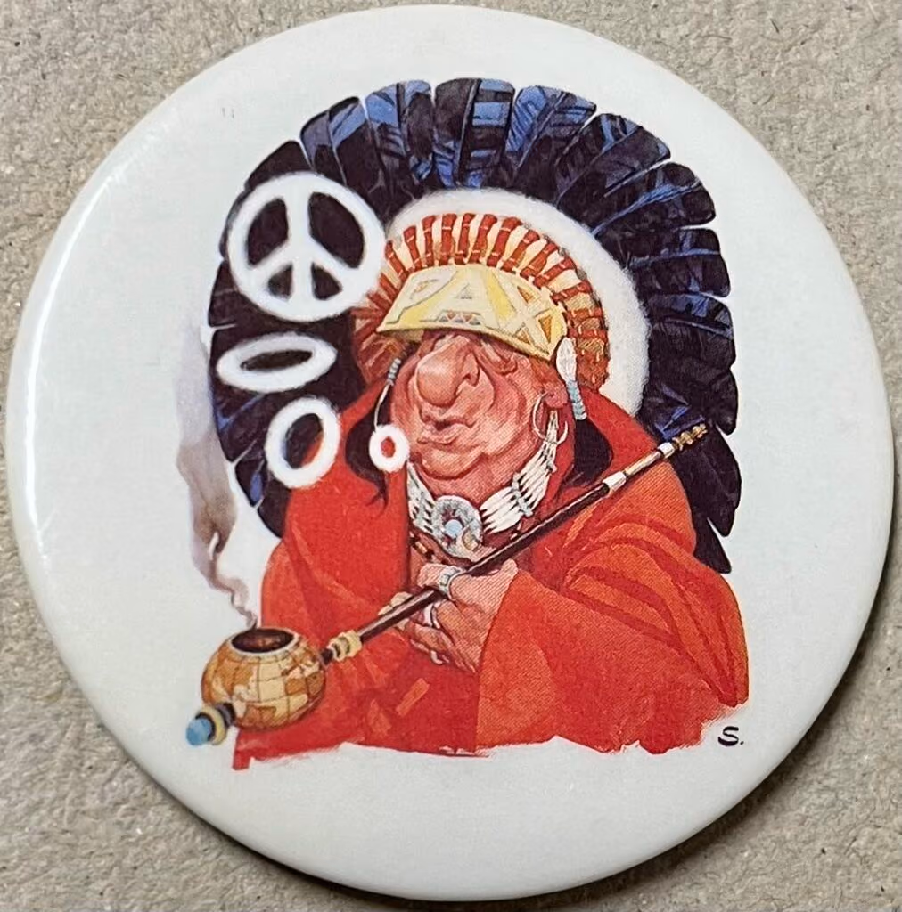 Bruno Kreisky als Indianerhäuptling