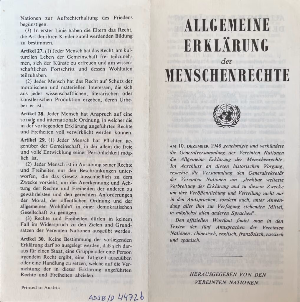 Allgemeine Erklärung der Menschenrechte
