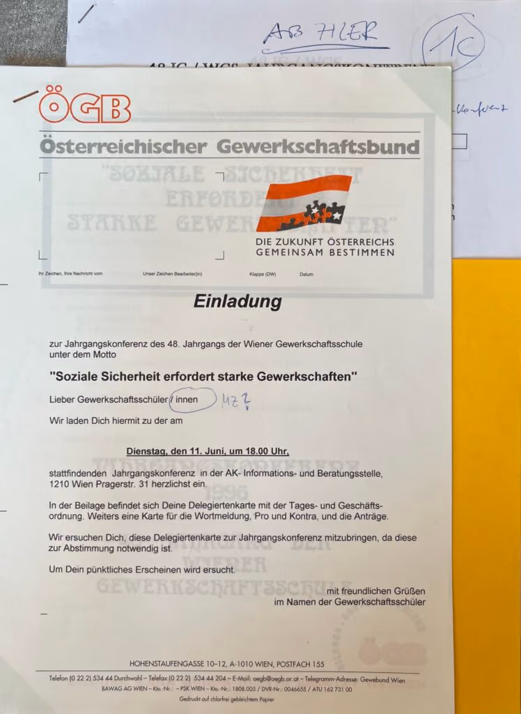 "Soziale Sicherheit erfordert starke Gewerkschaften" - Jahrgangskonferenz des 48. Jahrgangs der Wiener Gewerkschaftsschule