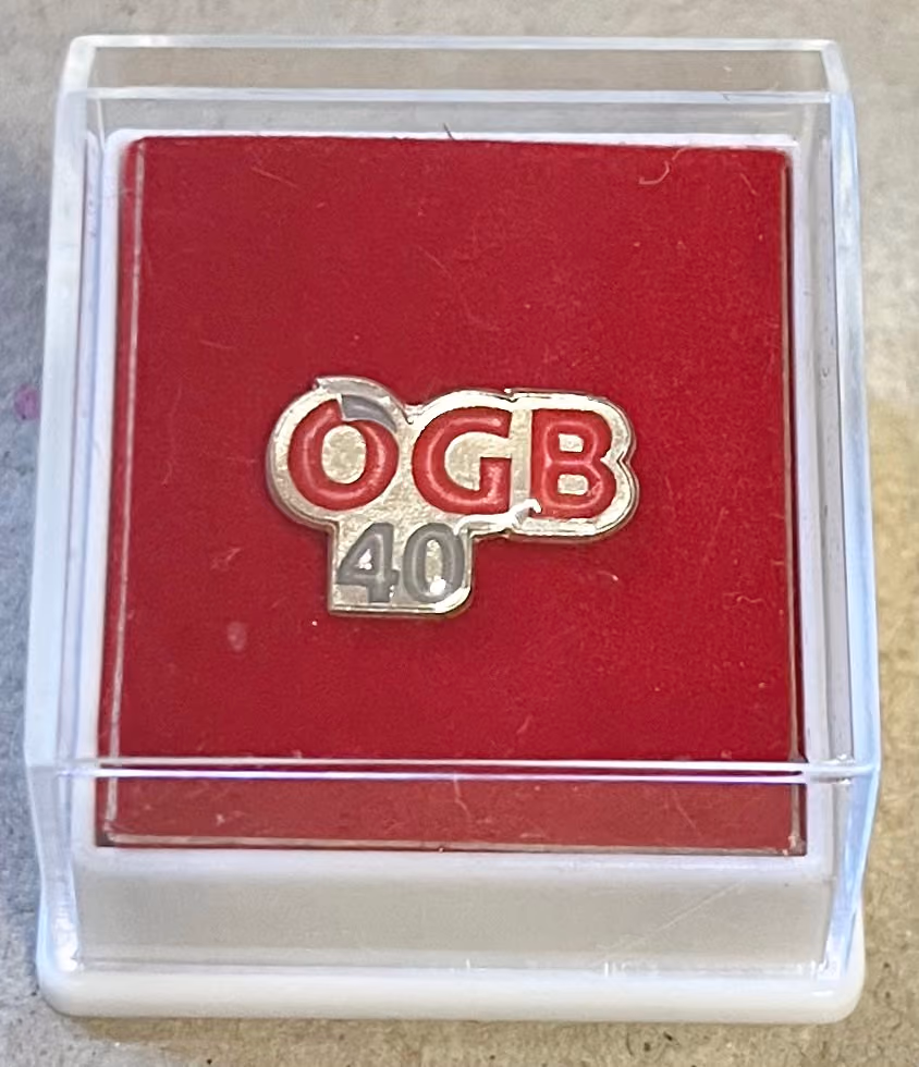 ÖGB - 40 Jahre Mitgliedschaft