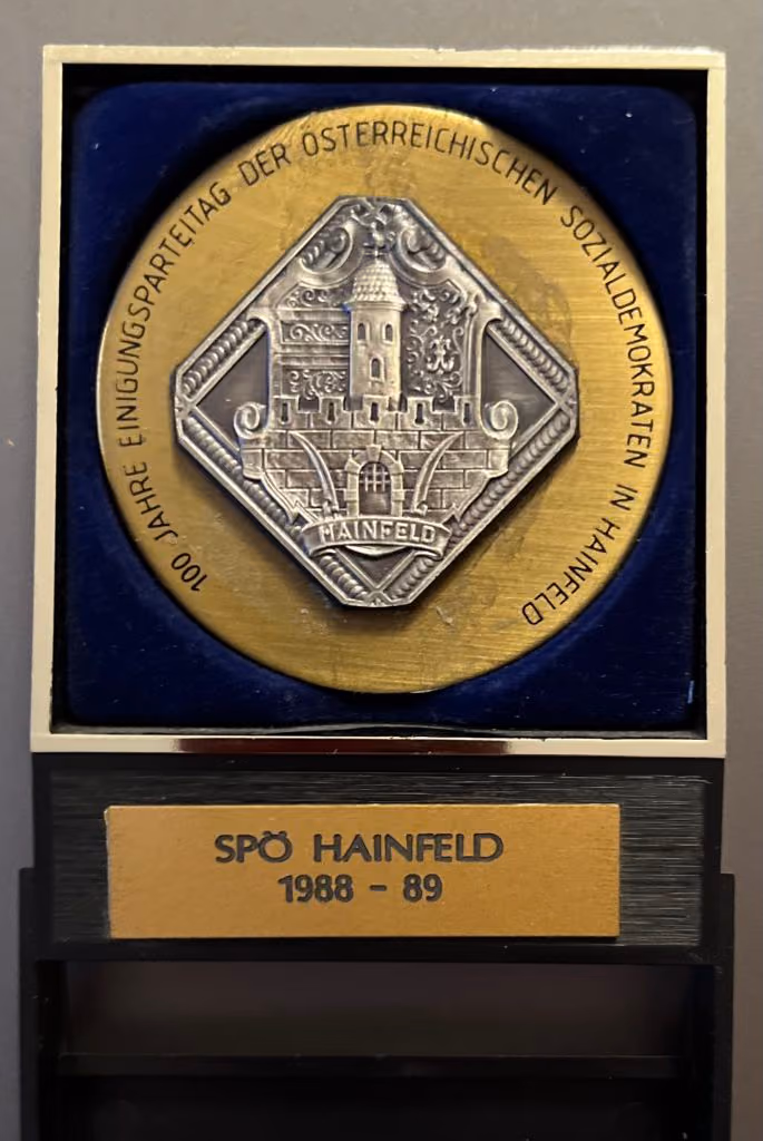 SPÖ Hainfeld - 100 Jahre Einigungsparteitag der Österreichischen Sozialdemokratie in Hainfeld 1988-89