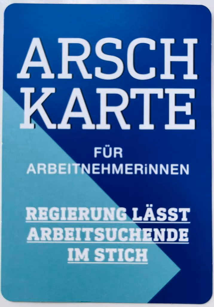 FSG - Arschkarte für ArbeitnehmerInnen