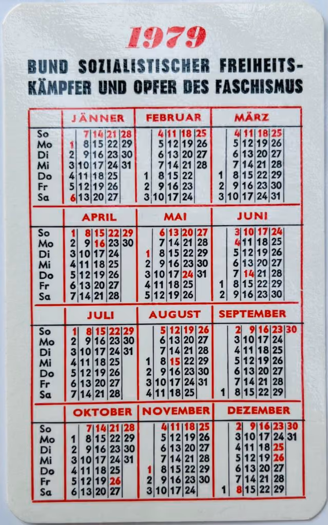 Bund Sozialistischer Freiheitskämpfer und Opfer des Faschismus - 1979