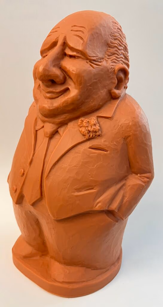 Bruno Kreisky mit Roter Nelke