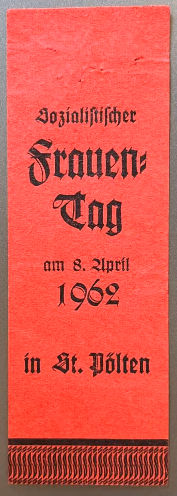 Sozialistischer Frauentag am 8.April 1962 in St.Pölten