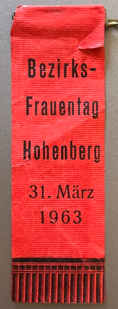 Bezirks-Frauentag Hohenberg 31.März 1963