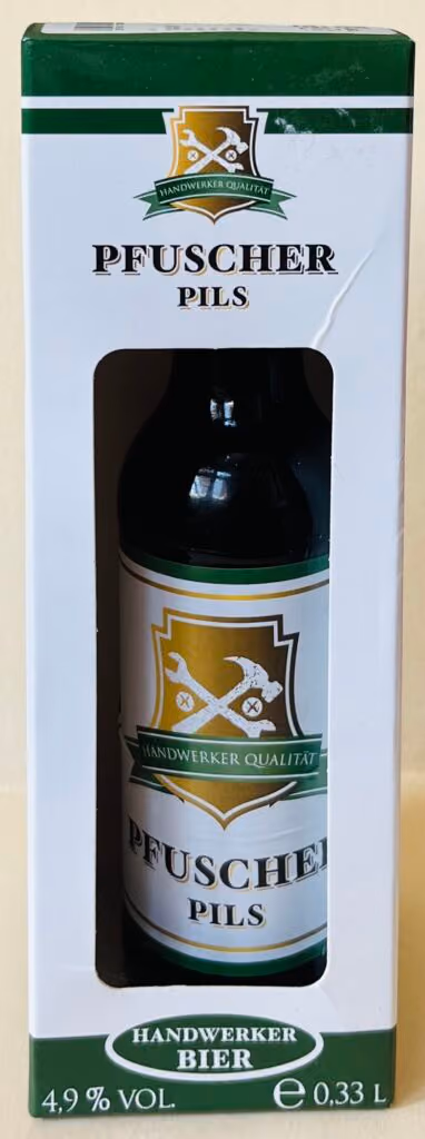 Pfuscher Pils - Handwerker Qualität