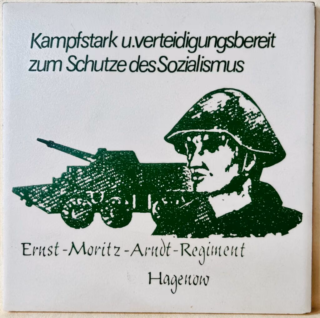 NVA - Kampfstark u. Verteidigungsbereit zum Schutze des Sozialismus - Ernst-Moritz-Arnstadt-Regiment Hagenow