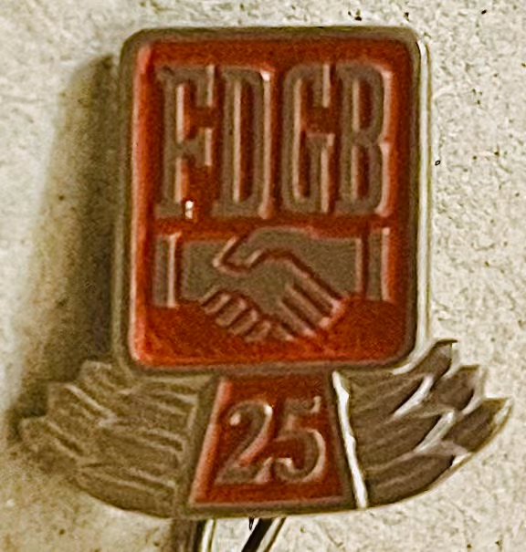 FDGB - 25 Jahre Mitgliedschaft