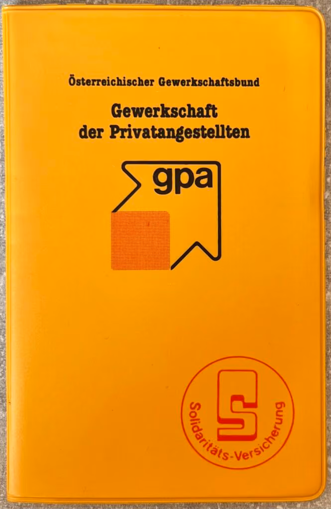 GPA - Mitgliedsbuch