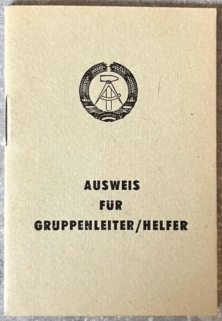 Ausweis für Gruppenleiter/helfer