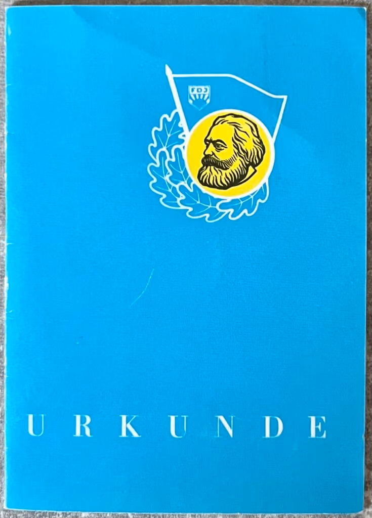 FDJ - Abzeichen für "Gutes Wissen" in Silber