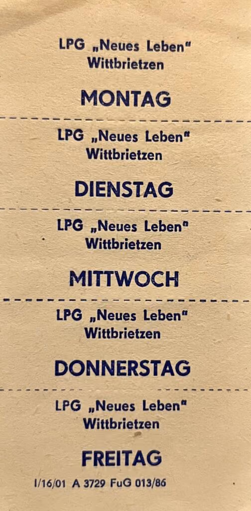 LPG "Neues Leben" Wittbrietzen
