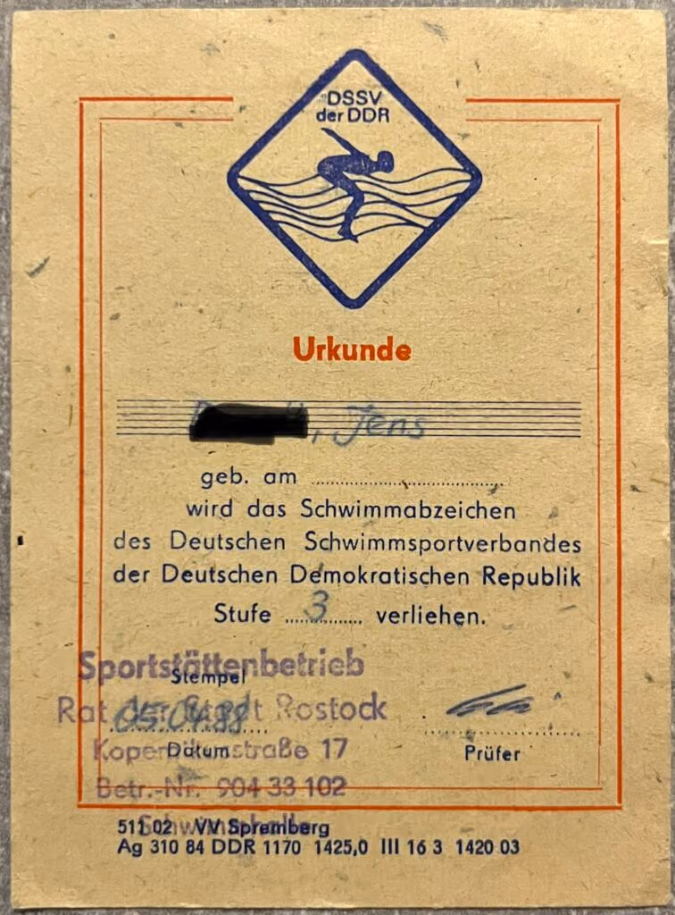 Schwimmabzeichen - Stufe 3