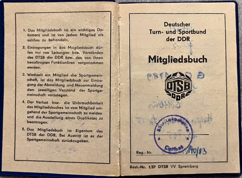 DTSB - Mitgliedsausweis