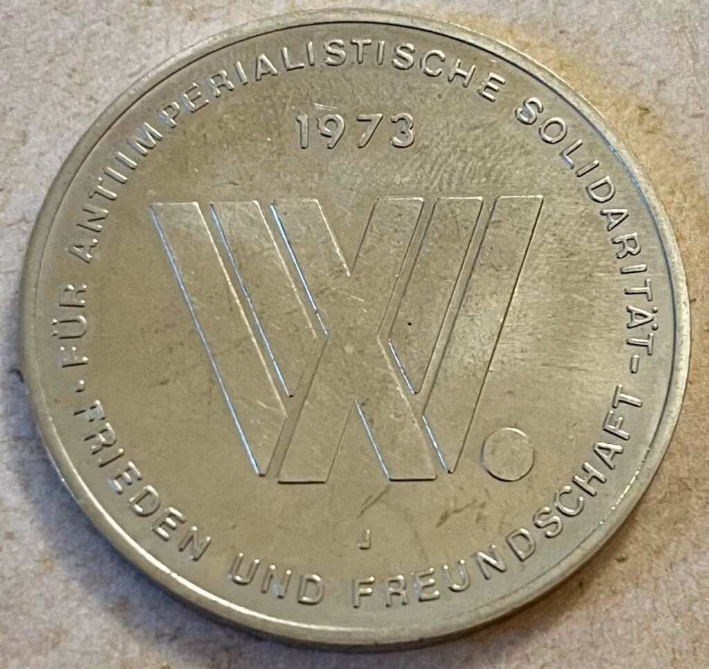 10. Weltfestspiele - Berlin 1973 - Anerkennungsmedaille