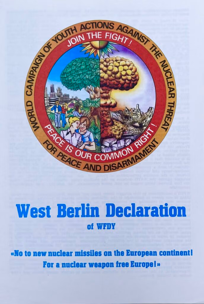 West Berlin Declaration of WFDY