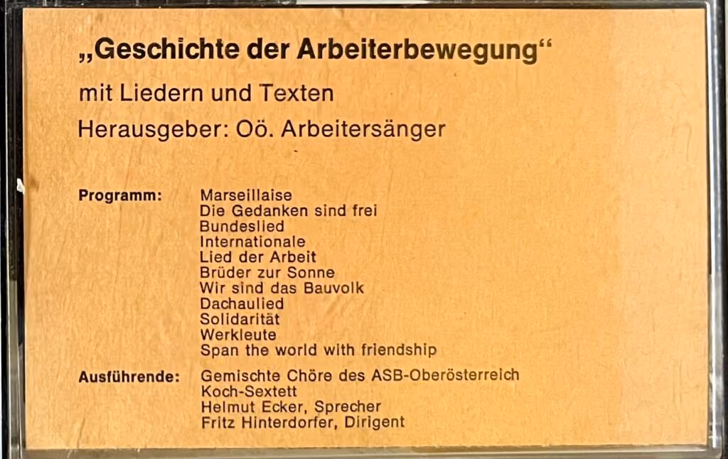 "Geschichte der Arbeiterbewegung"