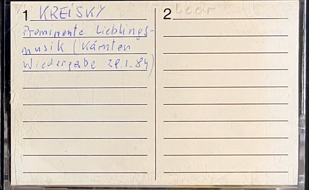Prominente über ihre Lieblingsmusik - Bruno Kreisky