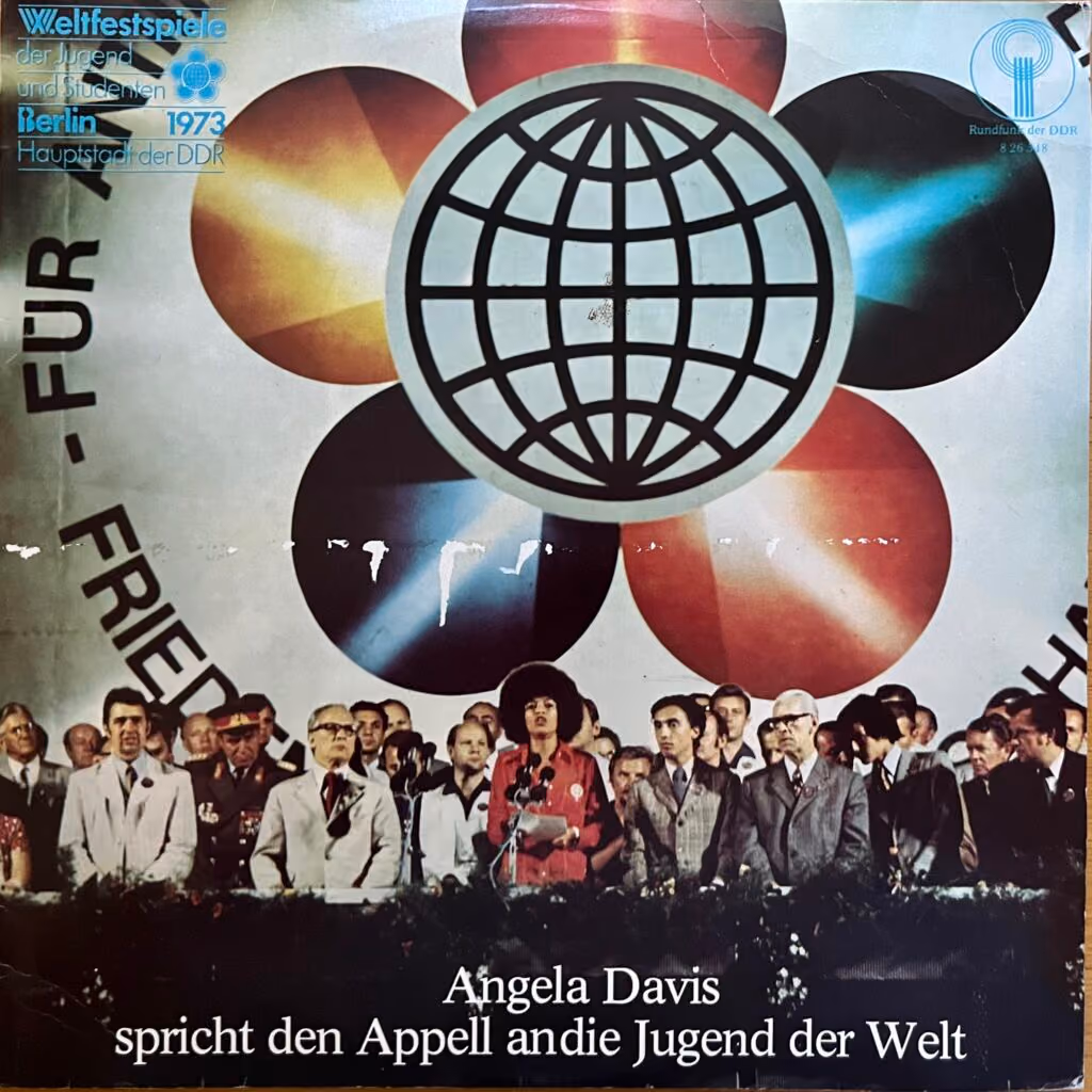 10. Weltfestspiele - Berlin 1973 - Angela Davis spricht den Appell an die Jugend der Welt