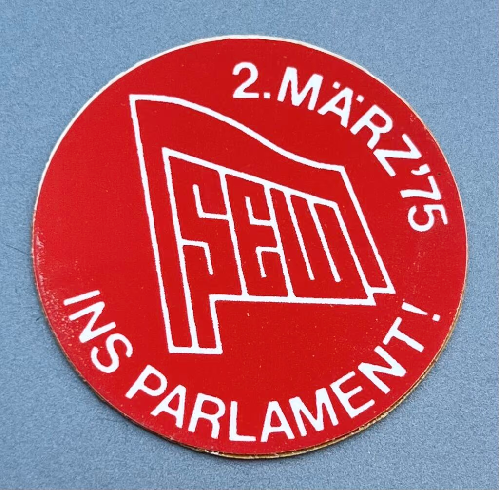 SEW - Ins Parlament - 2.März ´75