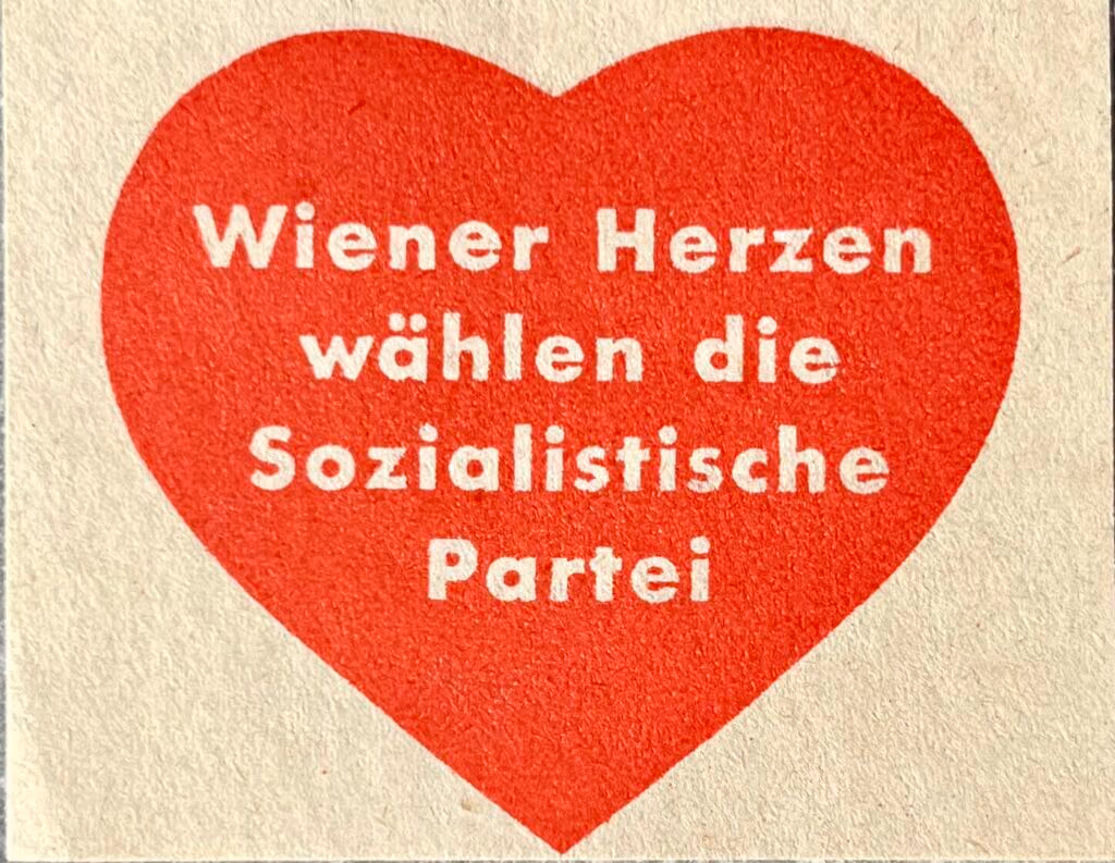 Wiener Herzen wählen die Sozialistische Partei