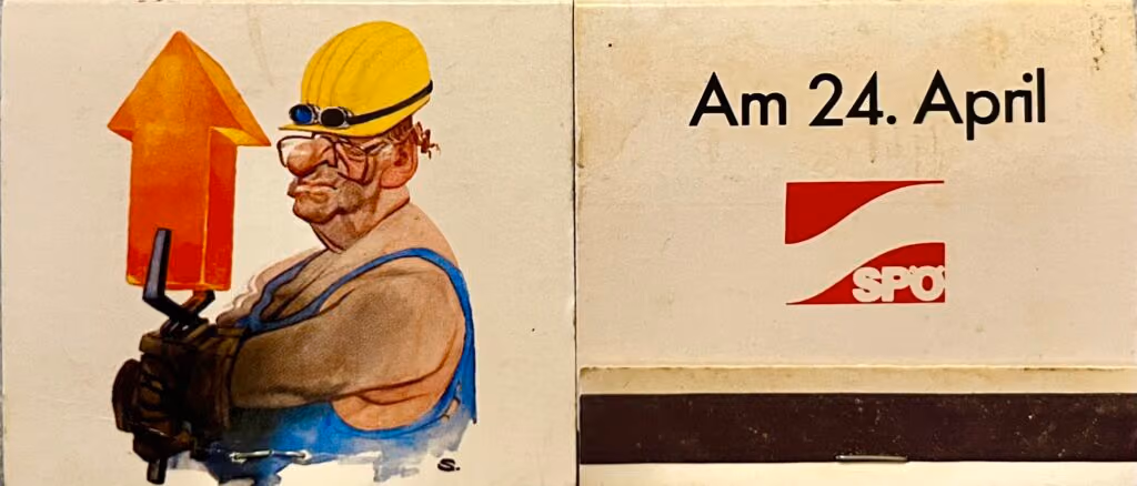 Bruno Kreisky als Stahlarbeiter - Am 24.April SPÖ
