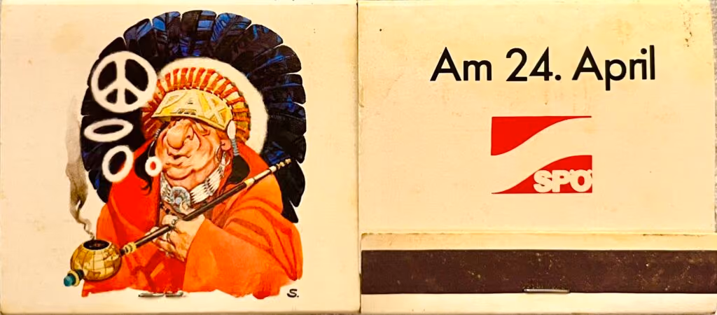 Bruno Kreisky als Indianerhäuptling - Am 24.April SPÖ
