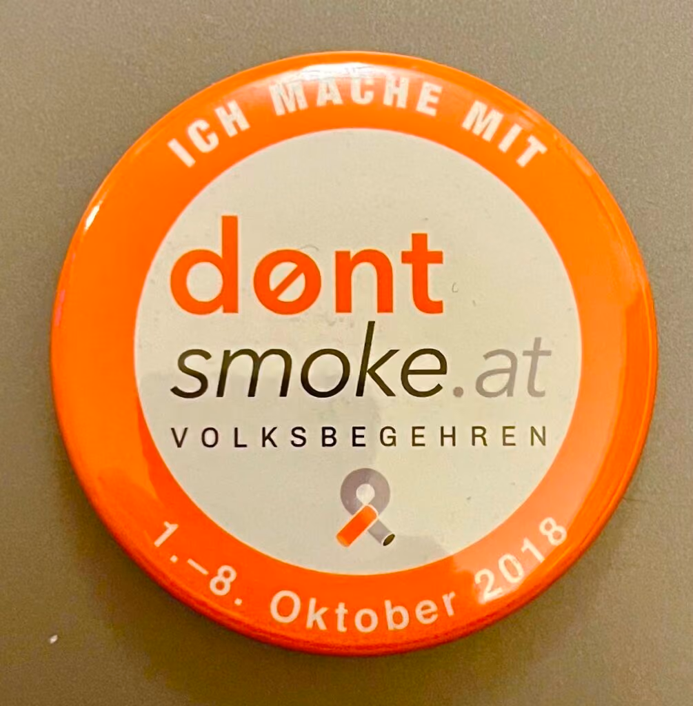 Dont Smoke - Volksbegehren - ich mache mit - 1.-8.Oktober 2018