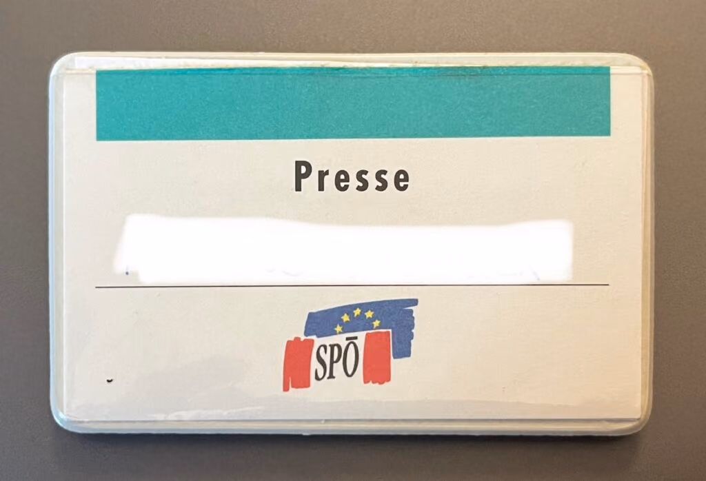 SPÖ - 34. Bundesparteitag - Pressekarte