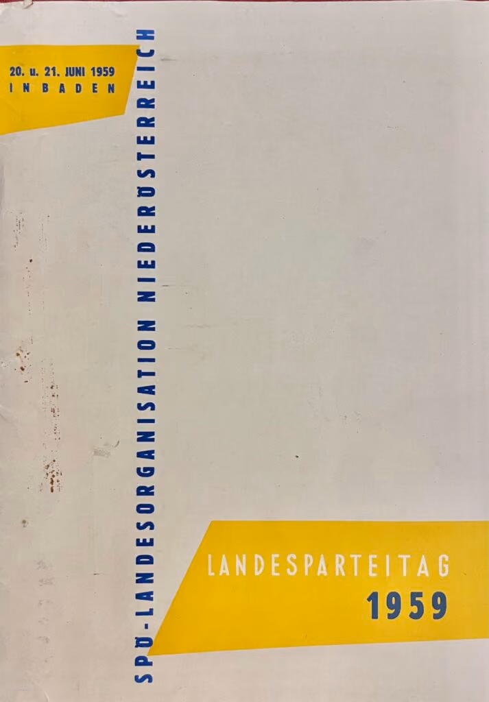 Landesparteitag 1959 - 20. u. 21.Juni 1959 in Baden