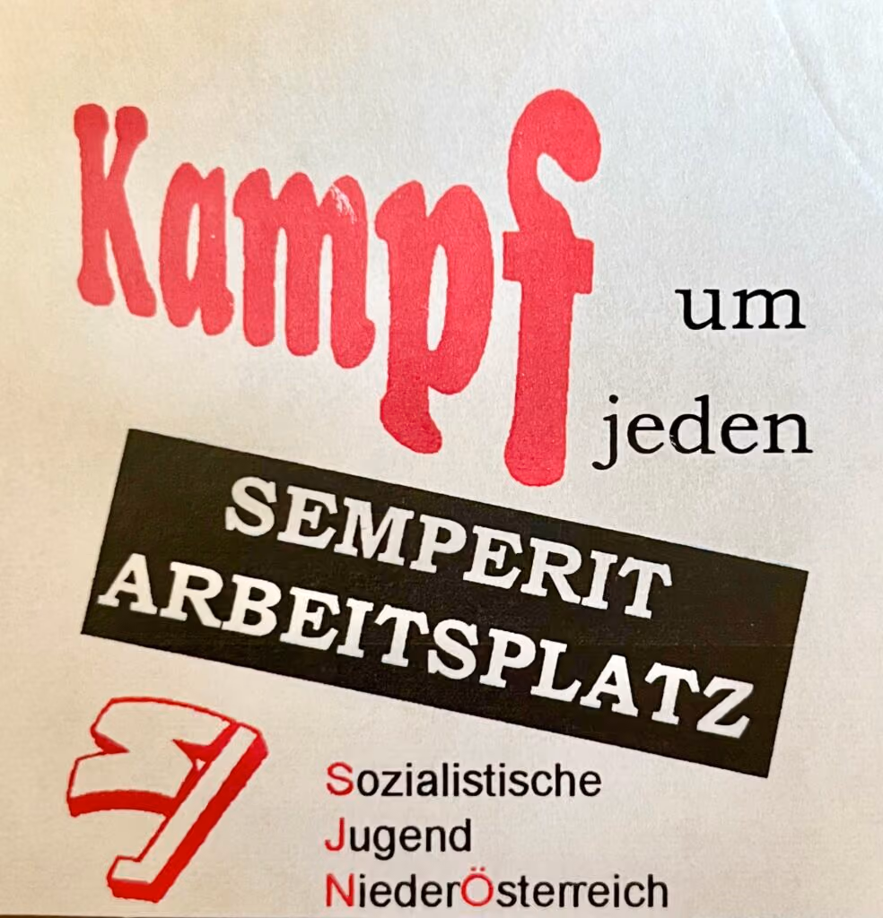 SJ-NÖ - Kampf um jeden Semperit Arbeitsplatz