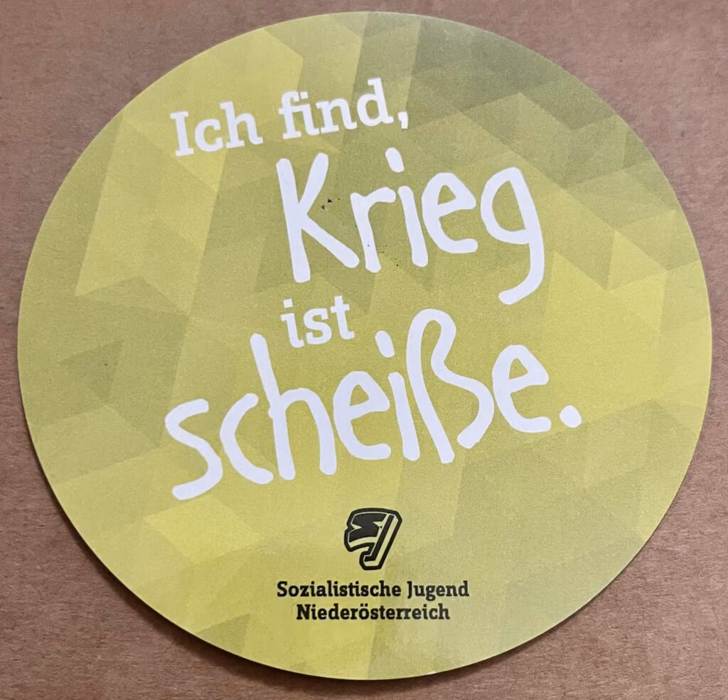 SJ-Niederösterreich - Ich find, Krieg ist Scheiße.