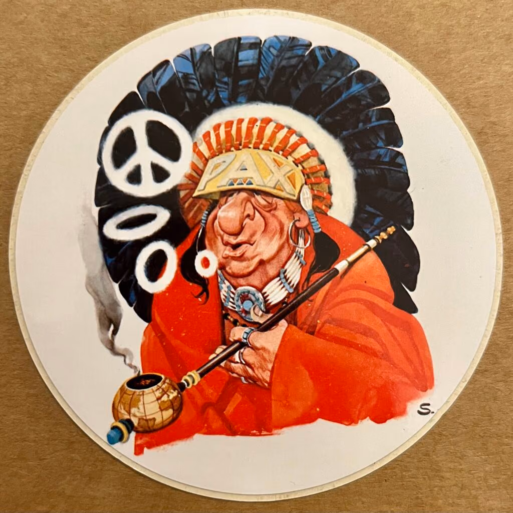 Bruno Kreisky als Indianerhäuptling