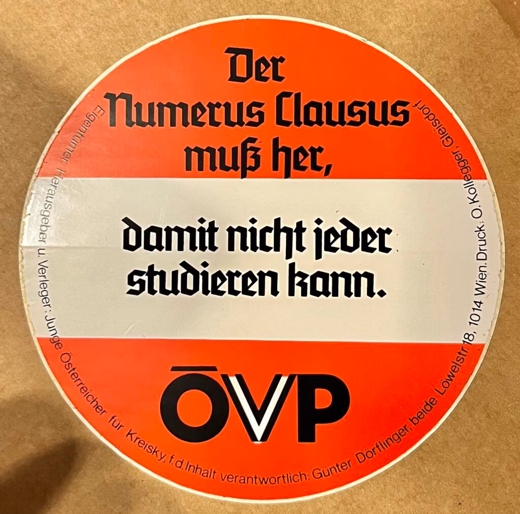 Der Numerus Clausus muß her, damit nicht jeder studieren kann - ÖVP