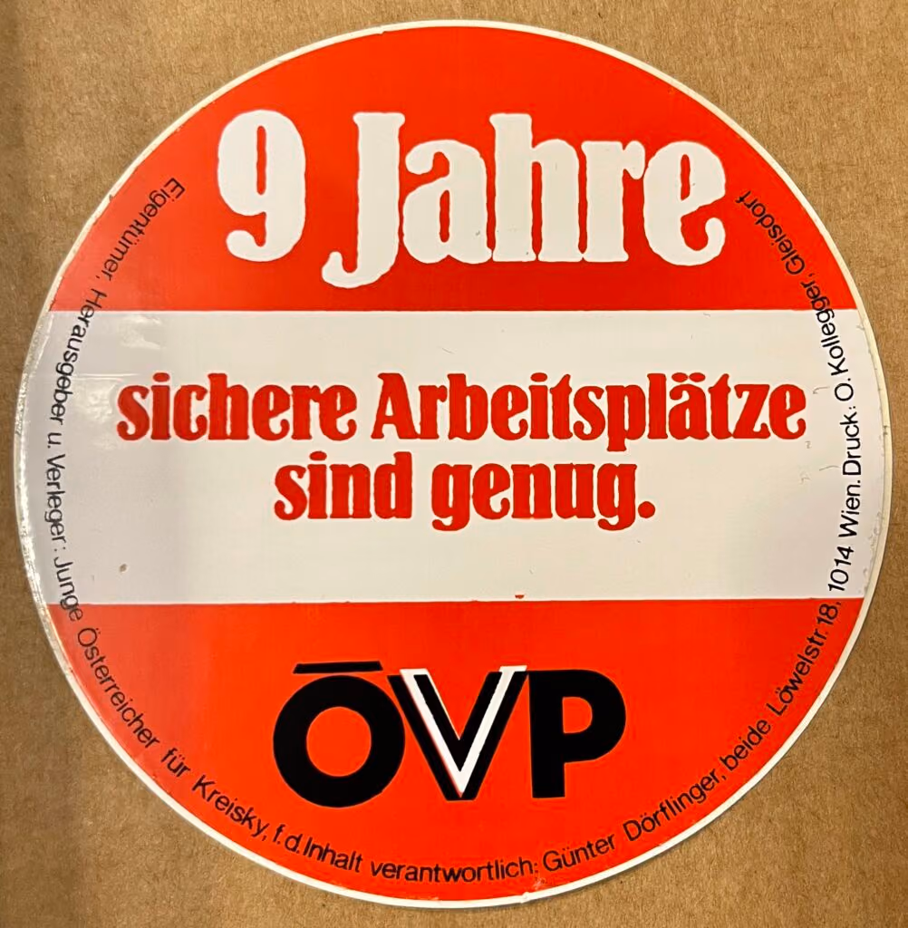 9 Jahre sichere Arbeitsplätze sind genug - ÖVP