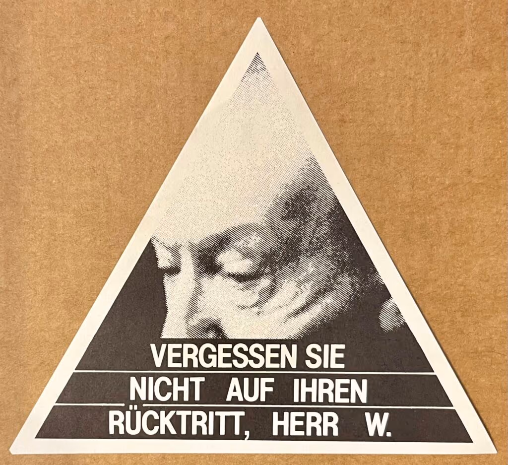 Vergessen Sie nicht auf Ihren Rücktritt, Herr W.